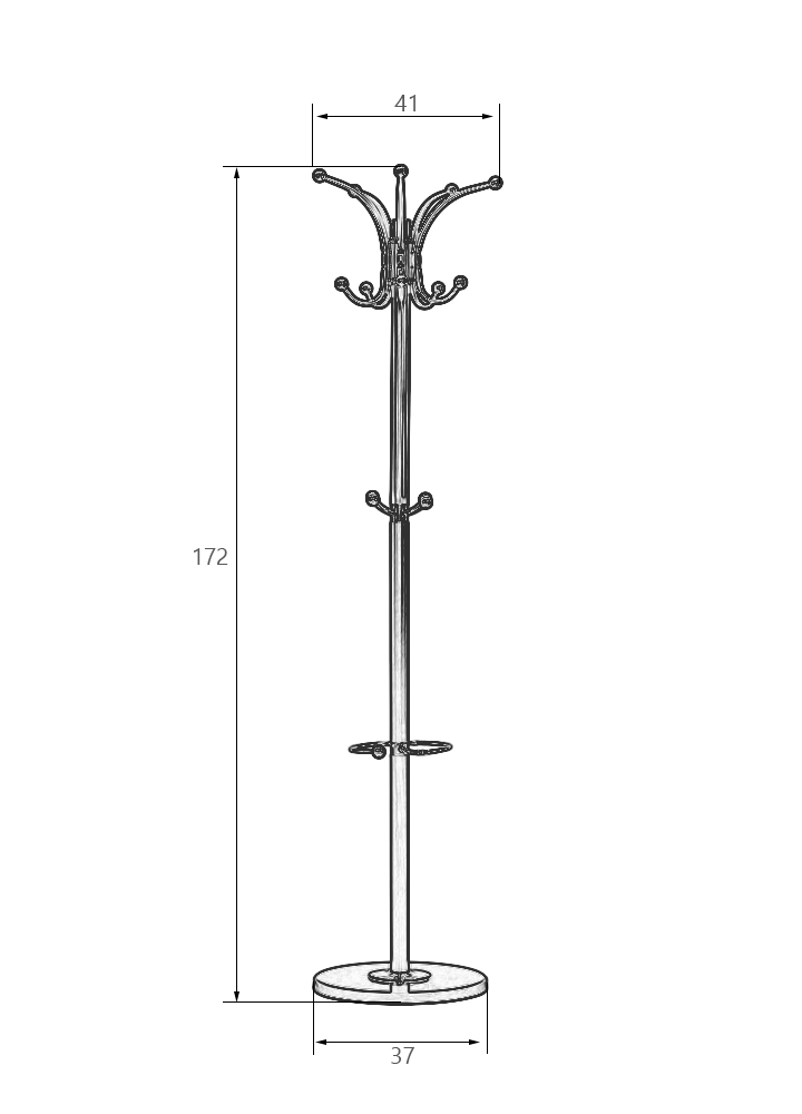 вешалка CLYDE размер